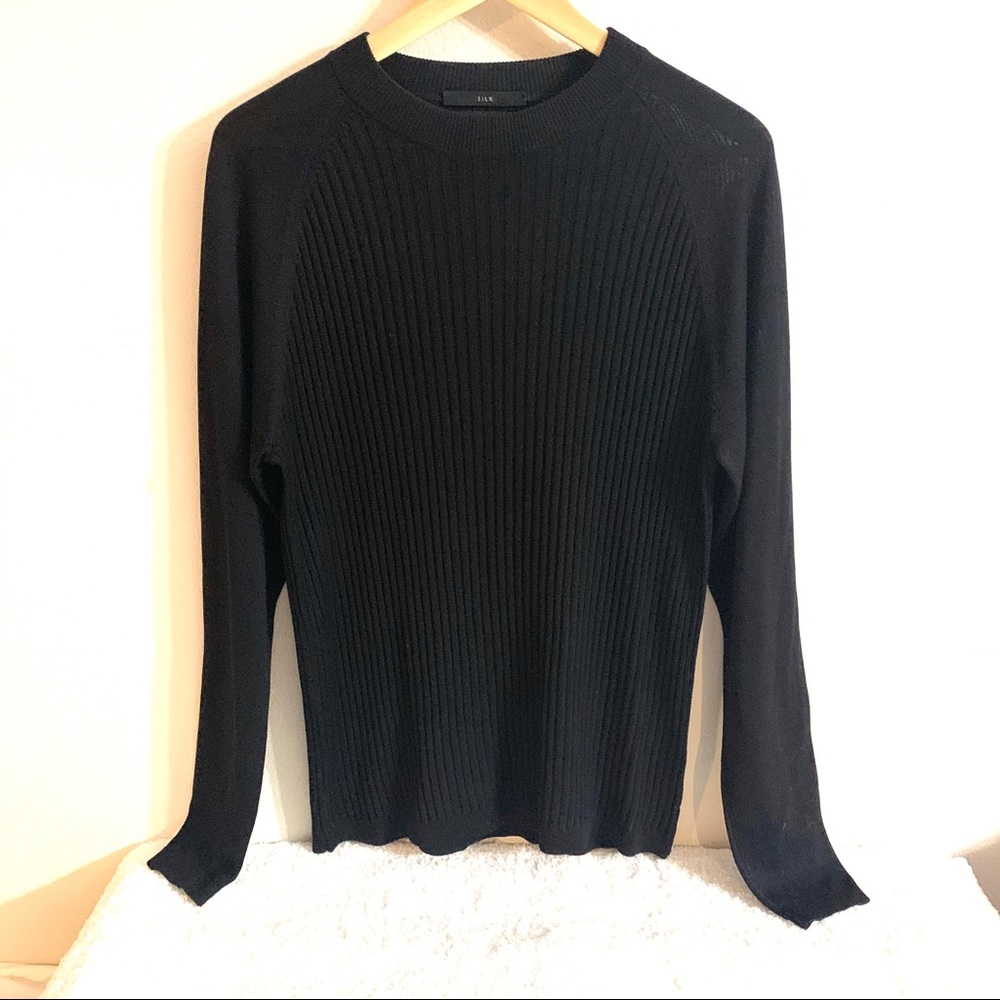 Men’s Murano black silk shirt size M